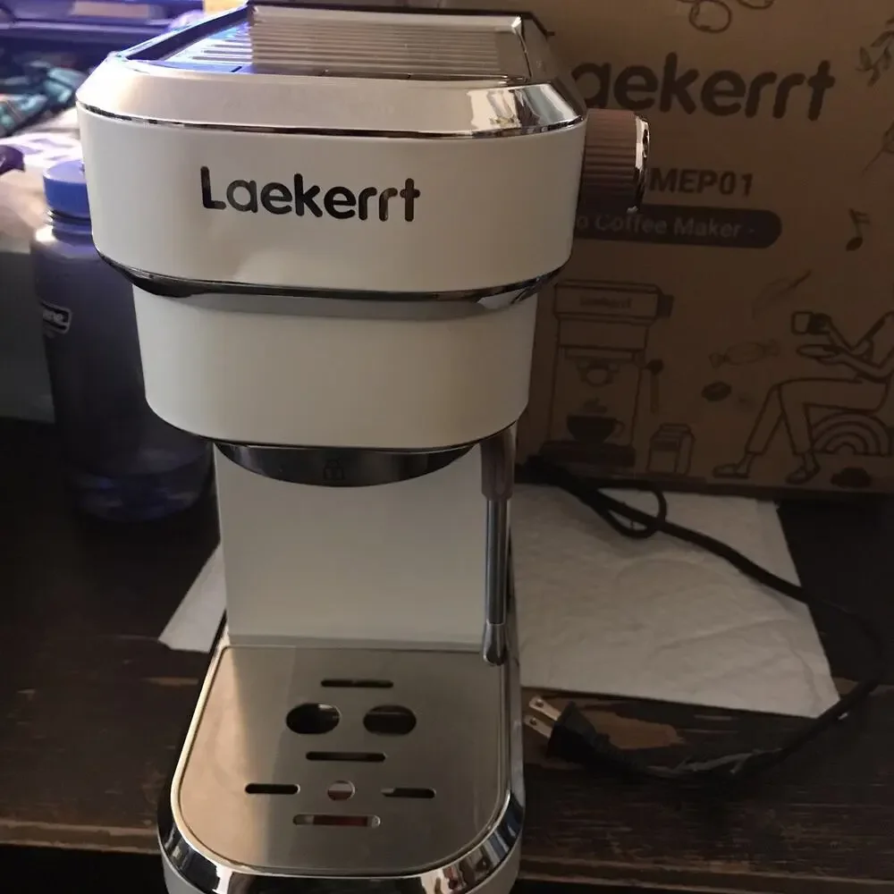 Laekerrt Espresso Machine 20 Bar Coffee Maker CMEP02 with Commercial Milk Frothe